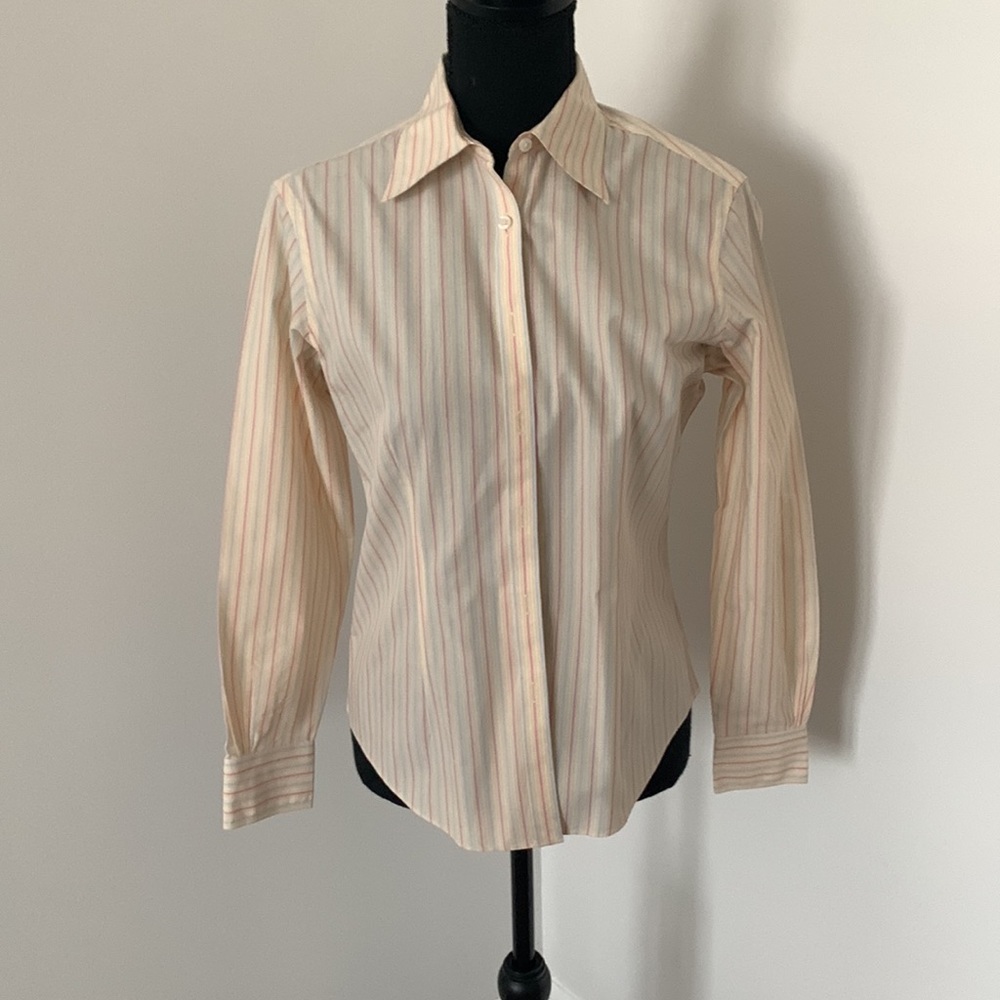 Classic-Fit Non-Iron Cotton Dress Striped Shirt